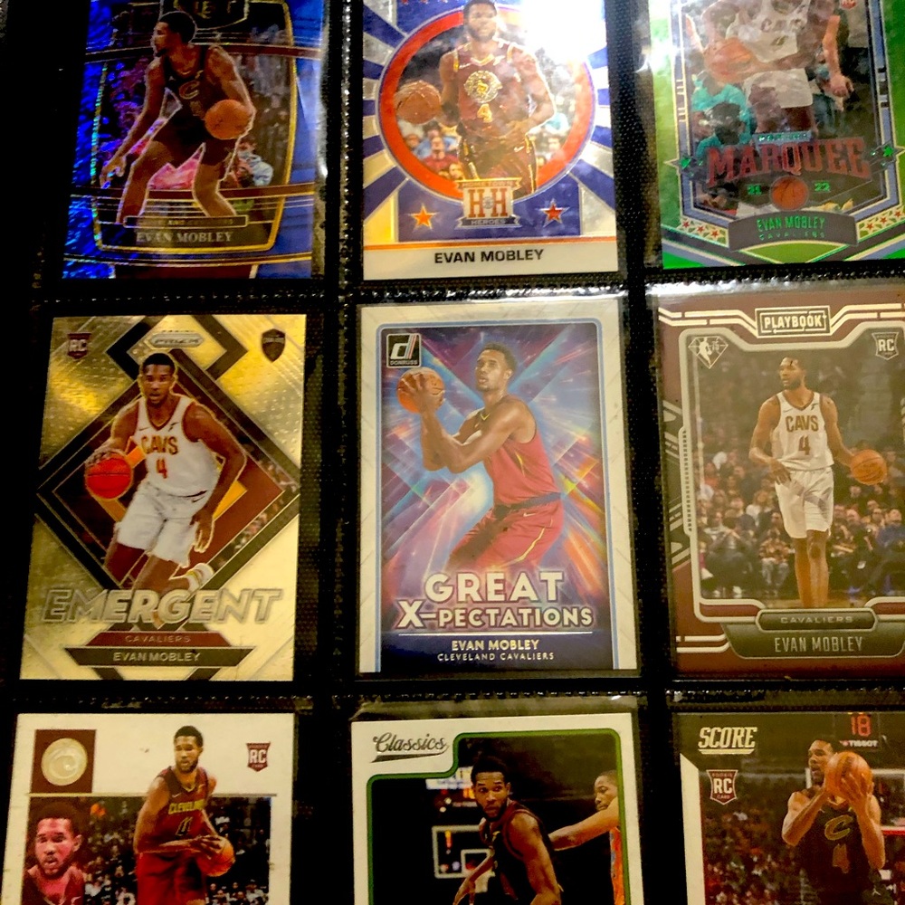 9 EVAN MOBLEY ROOKIES IN PSA CONDITION.
